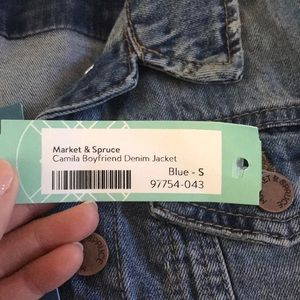 market and spruce camila boyfriend denim jacket